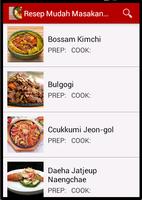 Resep Mudah Masakan Korea capture d'écran 2