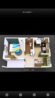 3D House Design Affiche