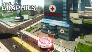 ambulancia elevada giroscópica: conducción de resc Poster