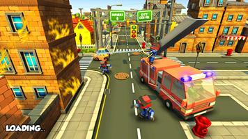 Poster firefighter simulator - giochi di salvataggio 3d