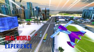 Flying Robot de coches transformador guerra 3d captura de pantalla 1