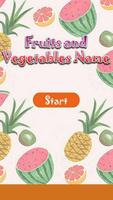 Fruits and Vegetables Name Affiche