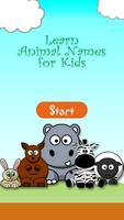 Learn Animal Names for Kids Affiche