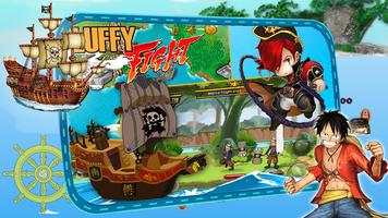 Pirate Luffy Fighter Affiche