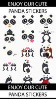 Cute Panda Emoji Autocollants capture d'écran 1
