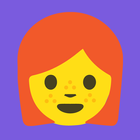 Redhead Emoji Stickers آئیکن