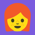 Naklejki Emoji Redhead ikona