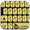 Keyboard Theme Metallic Gold icône