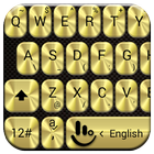 Keyboard Theme Metallic Gold آئیکن