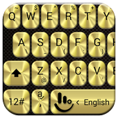 Icona Keyboard Theme Metallic Gold