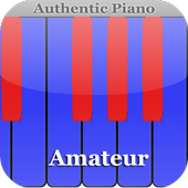 Amateur authentic piano icon