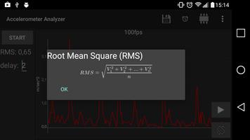 برنامه‌نما Accelerometer Analyzer عکس از صفحه