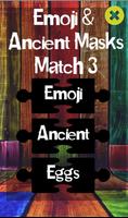 Emoji & Ancient Masks Match3 Affiche