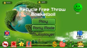 Recycle Free Throw Basketball Affiche