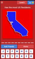 Name That U.S. State - Free Fun Trivia Quiz Game ảnh chụp màn hình 2