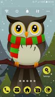 Cute Owl Theme Affiche