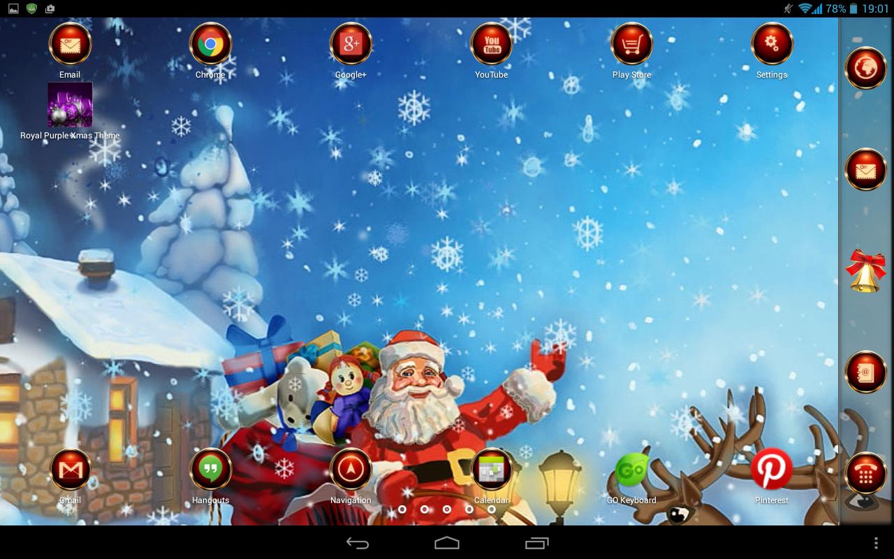 gembira natal theme apk download gratis personalisasi go launcher christmas