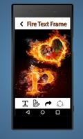 Fire Text Photo Frames : Text on Fire Photos پوسٹر