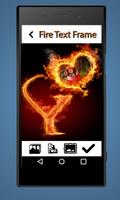 Fire Text Photo Frames : Text on Fire Photos ภาพหน้าจอ 2