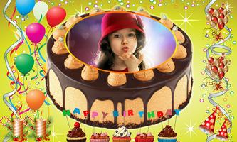 برنامه‌نما Name Photo on Birthday Cake – Love Frames Editor عکس از صفحه