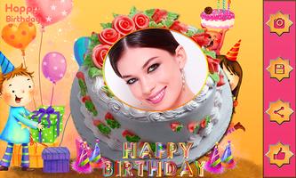 برنامه‌نما Name Photo on Birthday Cake – Love Frames Editor عکس از صفحه