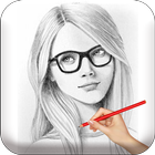 Color Photo Pencil Sketch - Art Drawing Cartoon biểu tượng