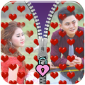 Love Zipper Lock Screen Lock