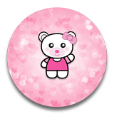 XP Theme Beauty Pink Bear ikon