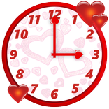 Cute Love Clock Widget