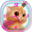 Kitty Analog Clock Widget