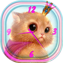 Kitty Analog Clock Widget APK