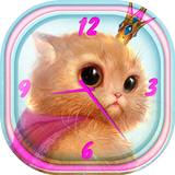 Kitty Analog Clock Widget icon