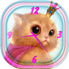 Kitty Analog Clock Widget आइकन