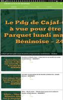 NEWS ACTUALITE BENIN Affiche