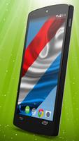 Luxembourg Flag Live Wallpaper captura de pantalla 1