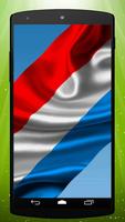 Luxembourg Flag Live Wallpaper captura de pantalla 2