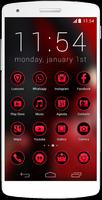 Luxicons Nightly Black & Red Affiche