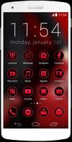 Luxicons Nightly Black & Red poster