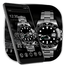 ترف الفضة الأسود ووتش الموضوع APK