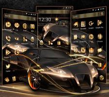 Luxury Golden Car Theme скриншот 1
