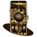 Luxury Golden Clock Theme