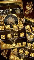 Luxury Golden Clock Theme syot layar 1