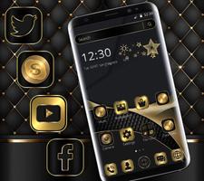 Luxury Golden Black Business Theme постер