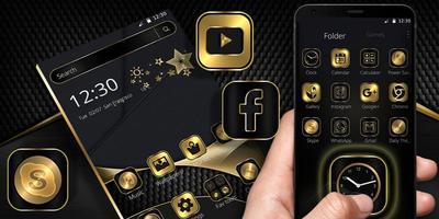 Luxury Golden Black Business Theme скриншот 3