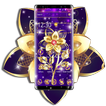 Luxury Golden Purple Flower