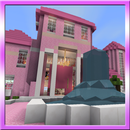 Luxurious Pink DollHouse. Map for MCPE APK