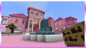 Luxurious Pink DollHouse. Map for MCPE Affiche