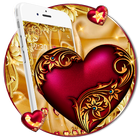 Luxury Royal Heart Theme ikon