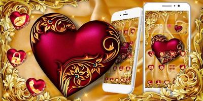 برنامه‌نما Luxury Royal Heart Theme عکس از صفحه