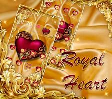 Luksusowy motyw Royal Heart plakat